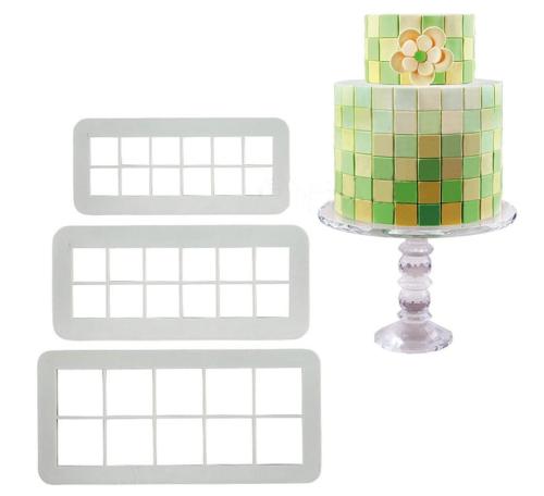 Wykrawacze do masy cukrowej KWADRATY foremki