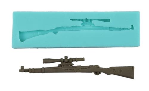 Forma silikonowa do masy cukrowej STRZELBA KARABIN
