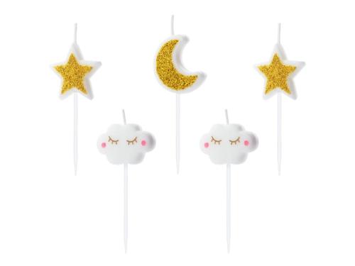 Świeczki urodzinowe LITTLE STAR 5szt