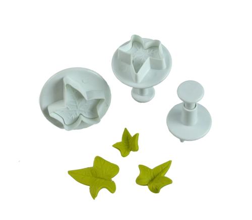 Wycinarka z tłoczkiem  LIŚĆ BLUSZCZU Wykrawacz Foremka