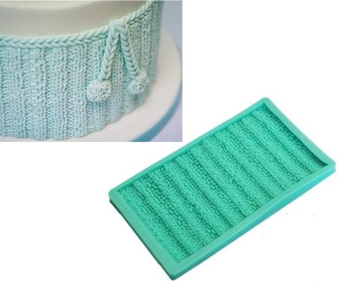 Forma silikonowa do masy cukrowej Tkanina Sweter