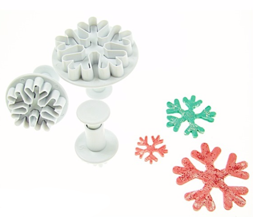 Wycinarka z tłoczkiem  PŁATKI ŚNIEGU wz2