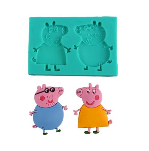 Forma silikonowa Świnka Peppa Mama i Tata