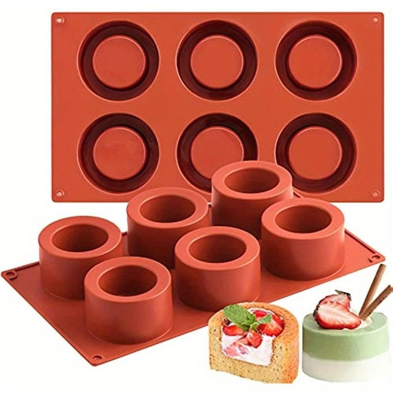 Forma silikonowa do monoporcji Cylinder 6 gniazd na torciki ciasta desery