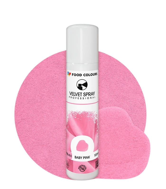 Zamsz w Sprayu RÓŻOWY JASNY Food Colours Velvet 100 ml BABY PINK