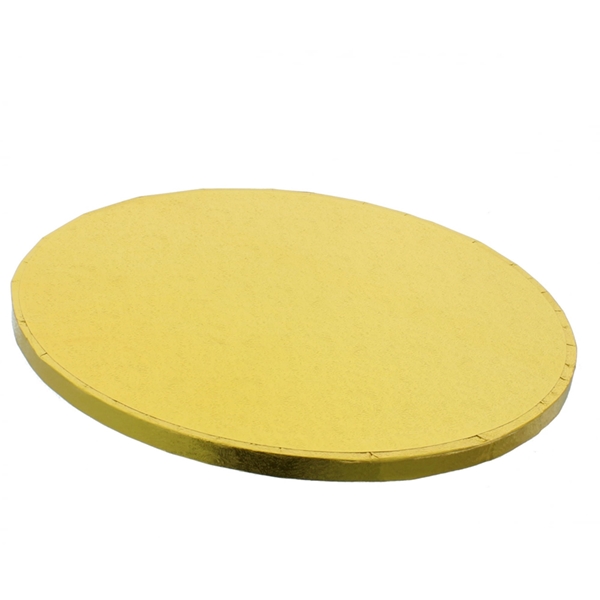 Podkład pod tort okrągły ZŁOTY GRUBY 33x1,2cm CAKE BOARD