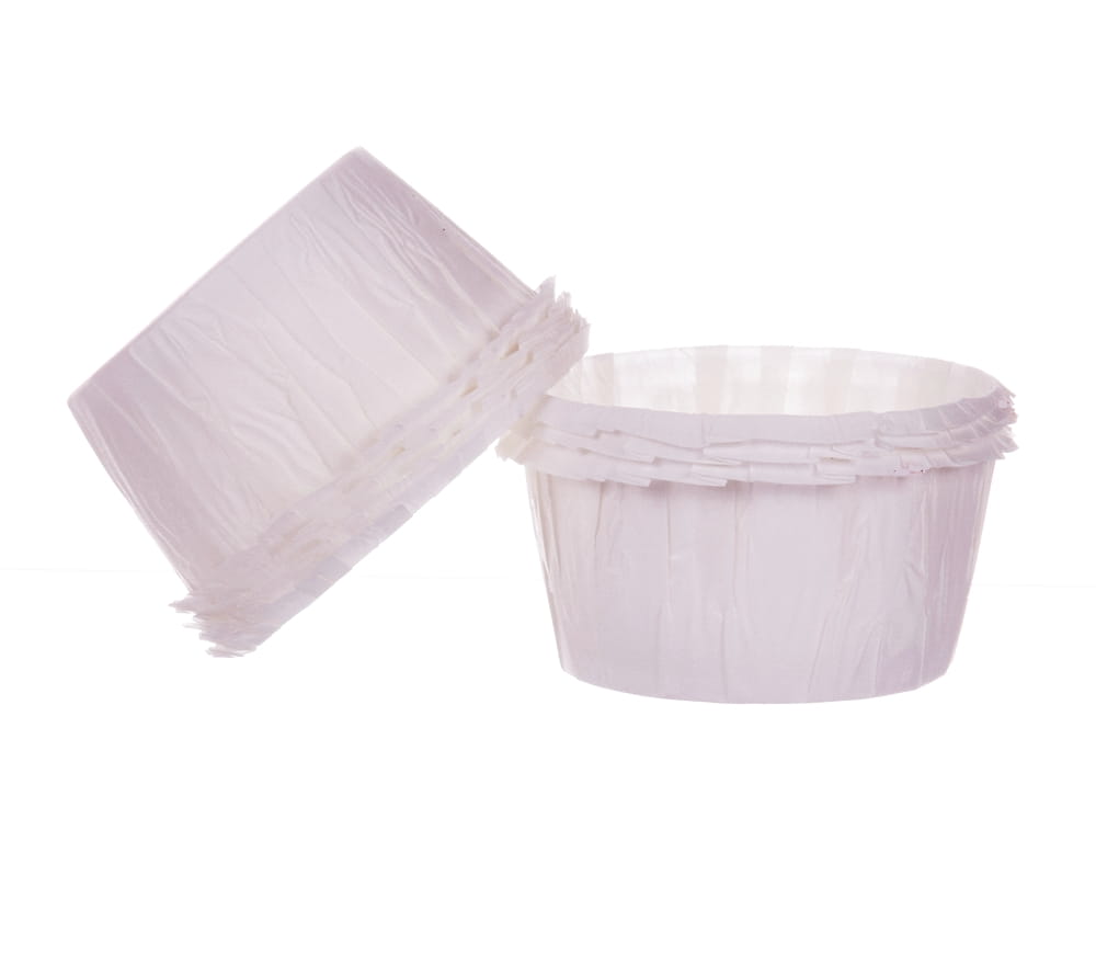  Papilotki Papierowe Marszczone BIAŁE  55x35mm 25szt Decora 