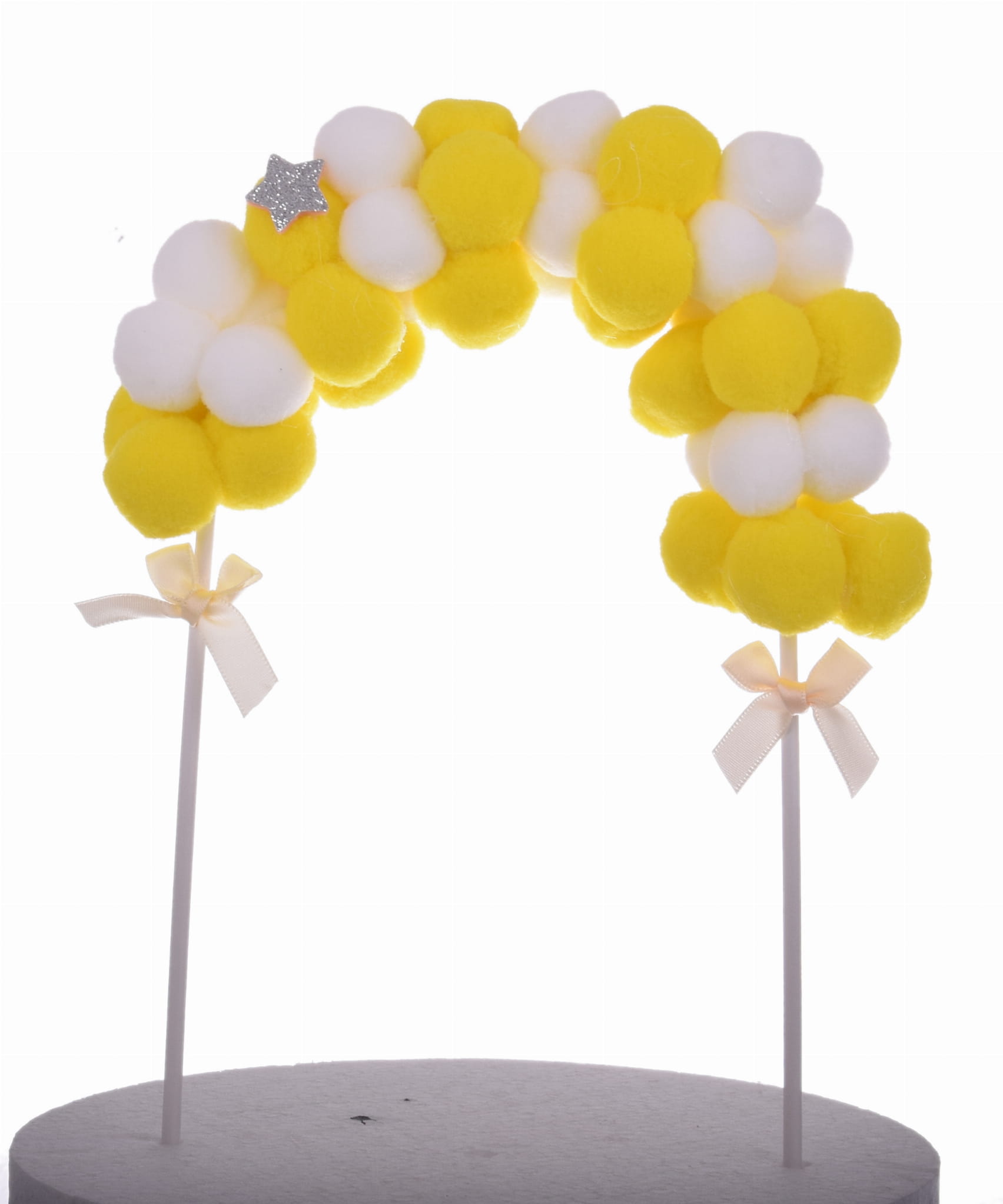 Topper ŁUK BALONÓW GIRLANDA ŻÓŁTA  M